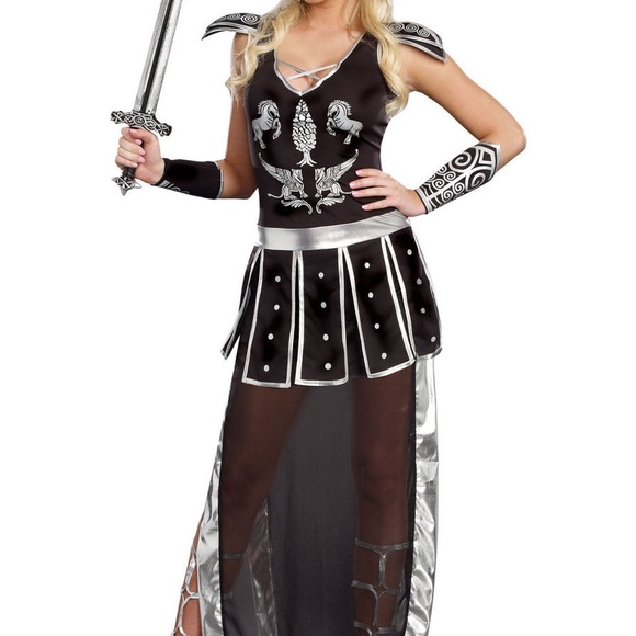 Adult Halloween Costume Glorious Gladiator 3 piece set - Picture 2 of 10